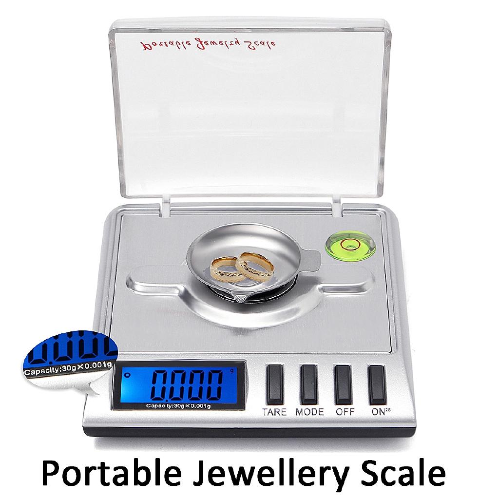 Libra High Accuracy Weigh Balance Pocket Precision Jewelry Weight Scales 30g X0.001g Digital Scales New
