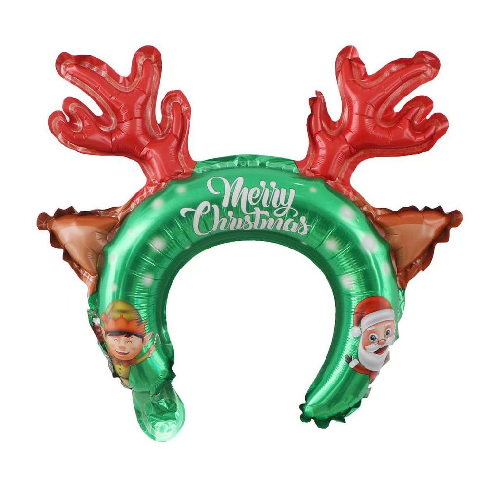 Large Christmas Tree and Santa Claus Aluminum Foil Balloons for Window Display 