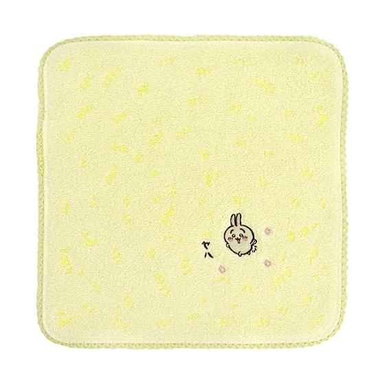 [Chiikawa] Chiikawa Women s Towel Handkerchief Grass 27108001 27108001B Yellow Approx. Width 25cm x Height 25cm
