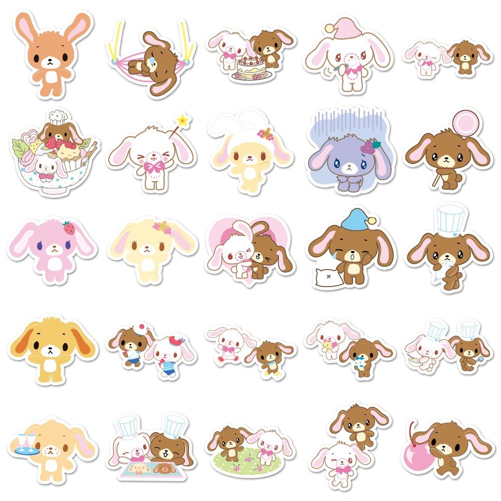 50Pcs Sugarbunnies Stickers Luggage Water Cup Stationery Mobile Phone Car Scooter Laptop Refrigerator Decoration Diy Decals