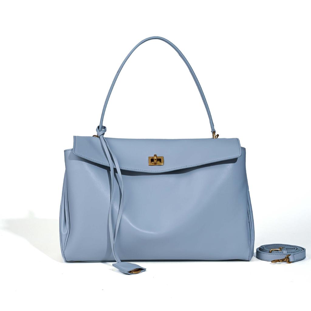 2025 New Bag Top Layer Cowhide Rodeo Tote Bag High-end And Versatile Niche Large Capacity Genuine Leather Women's Bag