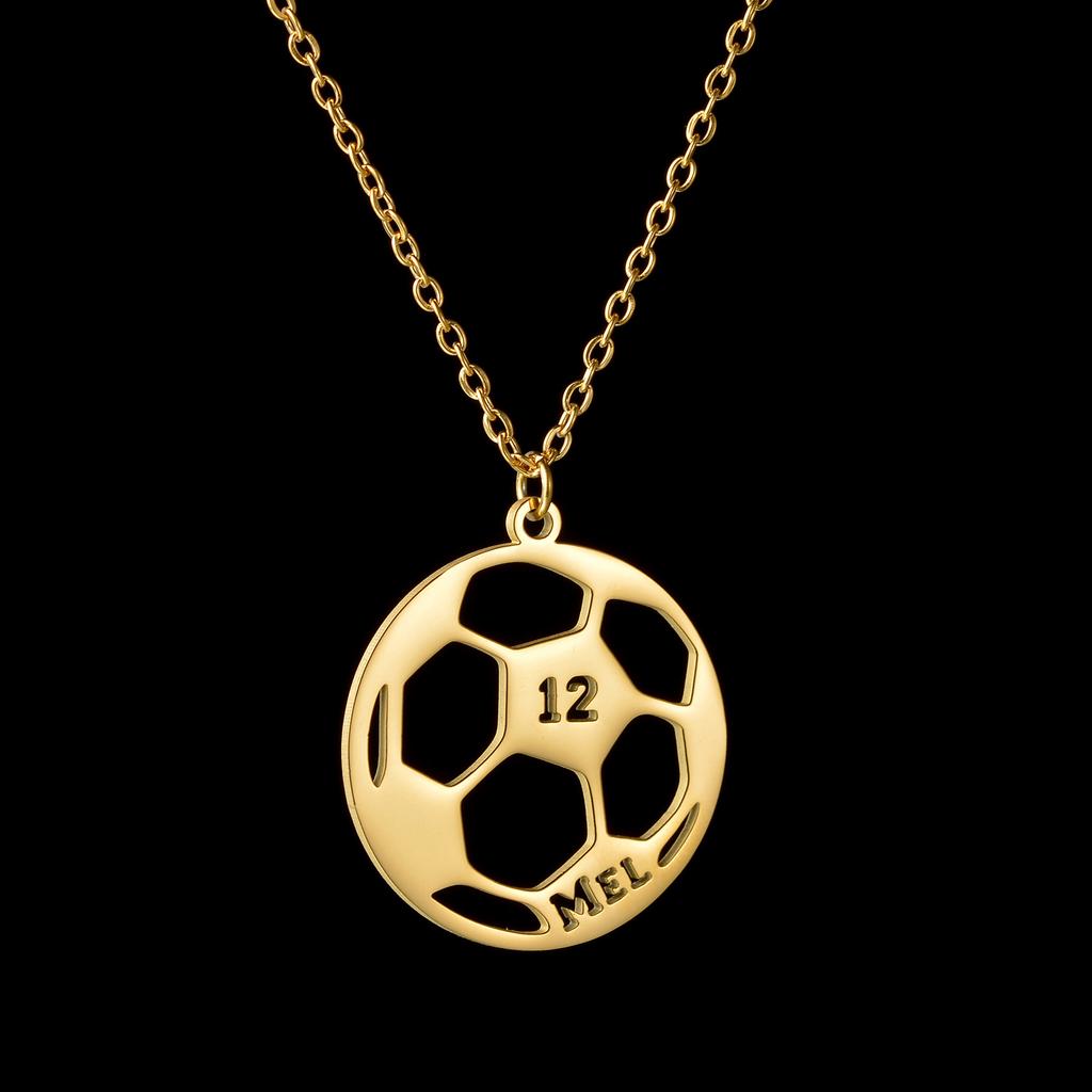Collier Atoztide Personnalisé avec Nom pour Femmes Basket-ball avec Numéro Bijoux en Acier Inoxydable Chaîne Choker Cadeau d'Anniversaire Personnalisé