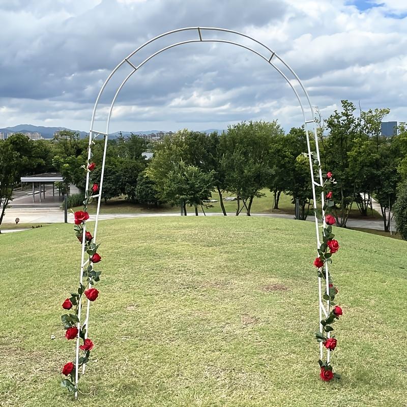 1-2Garden Outdoor Metal Arch Climbing Frame Wedding Celebration Decorative Flower Stand Courtyard Grape Vine Plant Climbing Supp