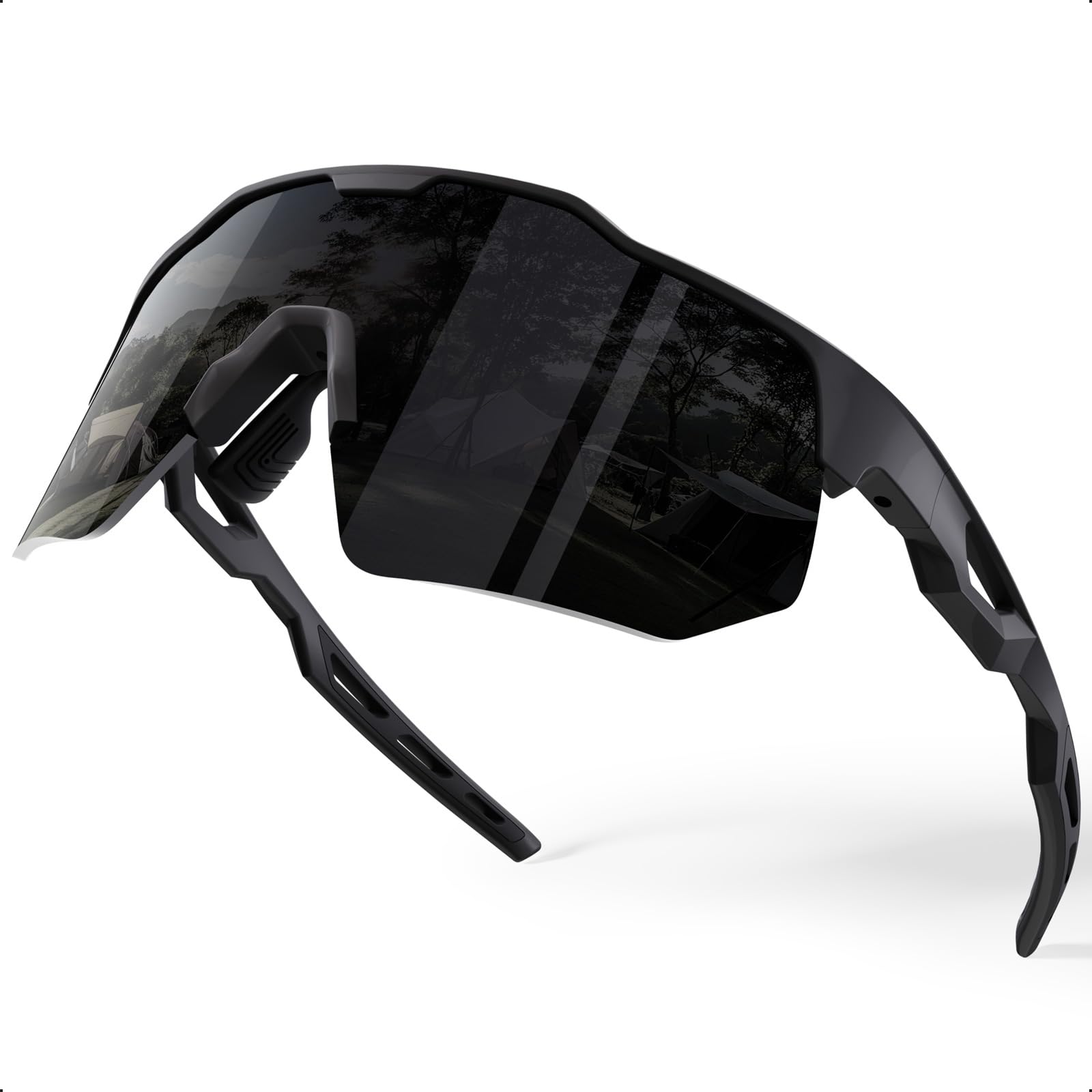 

HAAYOT Sports Sunglasses with Polarized Lenses for and Road TR90 UV400 Protection for Men and Women Baseball, Cycling, Bikes, Ultra-Lightweight чёрный