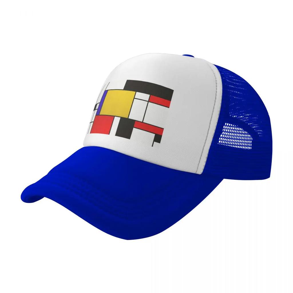 Mondrian Style Abstract Art Baseball Cap Snap Back Hat Unique hats Snapback Cap For Girls Mens