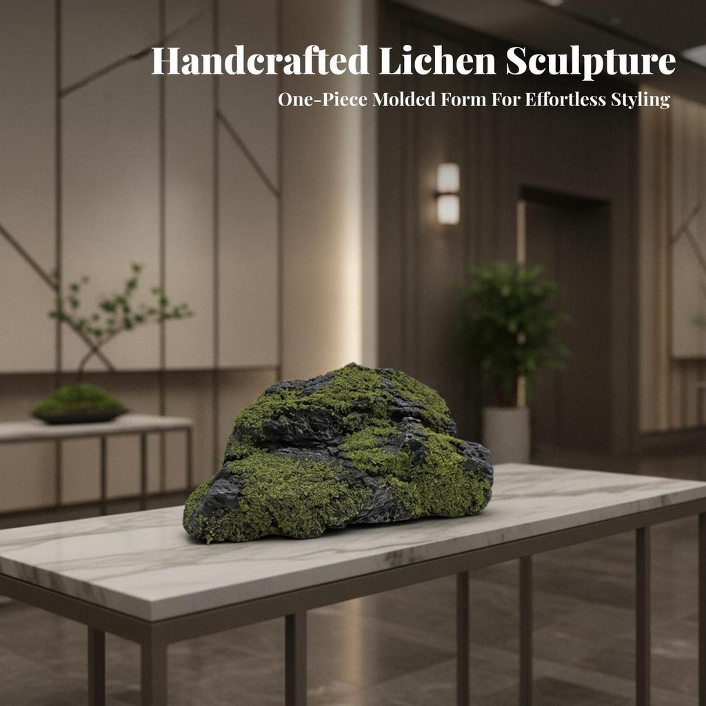 Lightweight Artificial Landscape Stone Rugged Decorative Rock with Lichen
