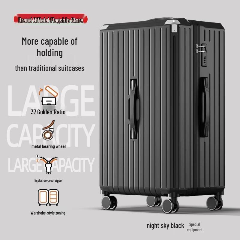 Women s 2025 Large Capacity 30-inch & 24-inch Durable Suitcase with Three-Seven Split Design and Secure Password Lock 20-inch