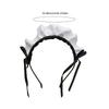 Ruffle Maid Headband Bowknot Ruffled Hair Hoop Maid Hairband Maid Cosplay Costume Accessory For Women Halloween Cosplay