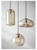 Nordic Industrial Glass Pendant Light for Cafe/Bar