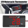 Red Blue Indicator Warning Hygrometer 12V With Sensors Motorcycle Thermometer Temperature Meter Water Tank Retrofit 0~120°C Monitor