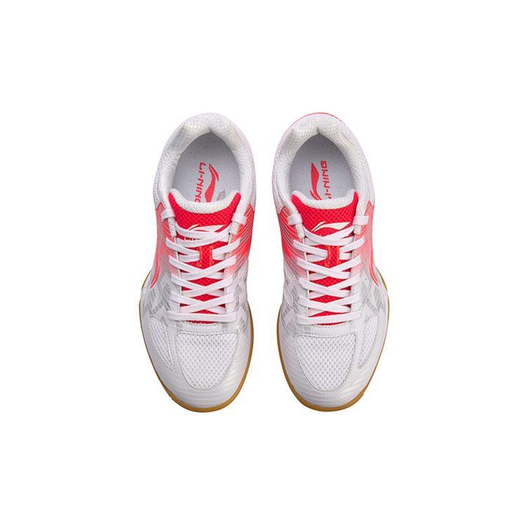 Li-Ning Shock Absorbing Durable Low Top Running Shoes Women sneaker Red White APPM004-1