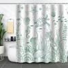 Shower Curtain Waterproof And Mildew-Proof Digital Printing Starfish Shell Shower Curtain Bathroom Partition Curtain Free Punching