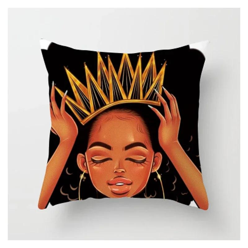 Sofa Zuhause Damen Kissenbezug Kissenbezug Hübsches Mode Mädchen Malerei Weicher Kurzer Plüsch