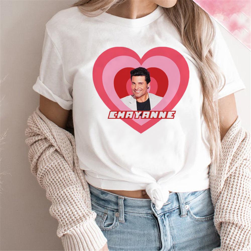 

Chayanne t-shirts women summer top female streetwear harajuku graphic clothing 4XL