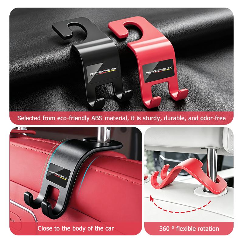 Car Seat Back Hook Headrest Hidden Organizer Hanging Storage Hanger For BMW M M2 M3 M4 M5 M6 E46 E90 E60 F30 E39 X1 X3 X4 X5 Rvbf26