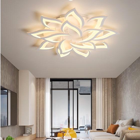 Flower-Shaped Nordic Minimalist LED Ceiling Light for Bedroom & Living Room