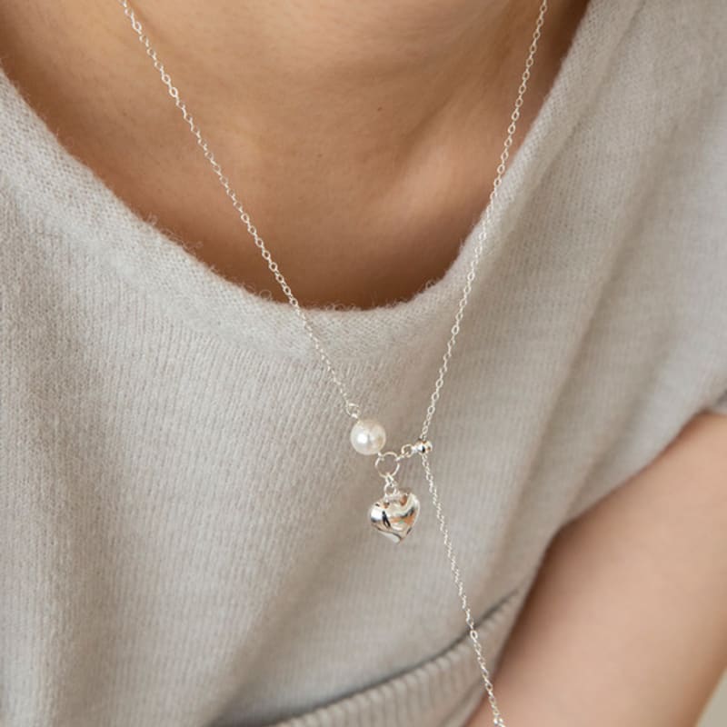 

GETMEBLING Heart&Ball Necklace ONE(N416)