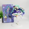 22cm/8.66in Hatsune Miku Anime Figure Purple Skirt Miku Action Figure Fashion Lolita Miku Figurine PVC Collection Model Doll Toy