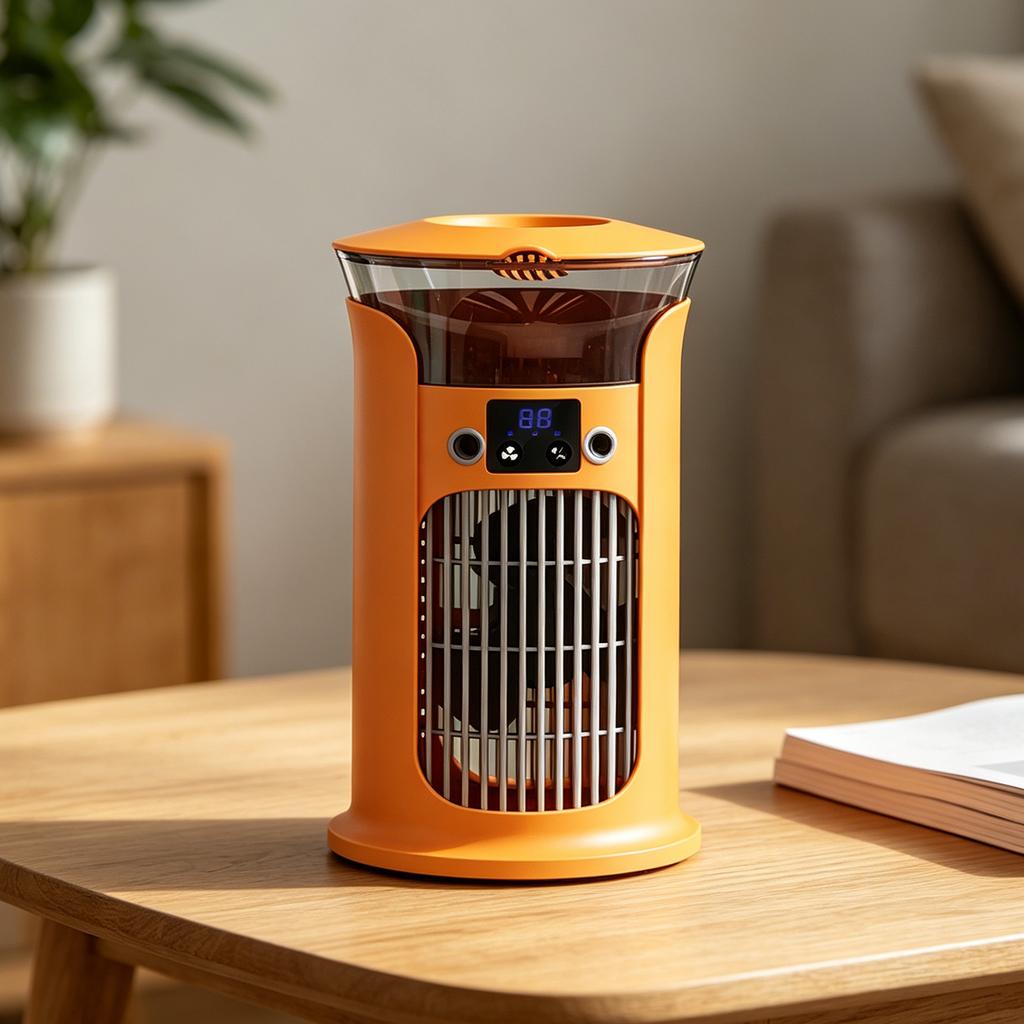 Evaporative Cooler Fan with Humidifier, Multifunctional Desk Conditioner with Timer, Fan for Home, Dorm,