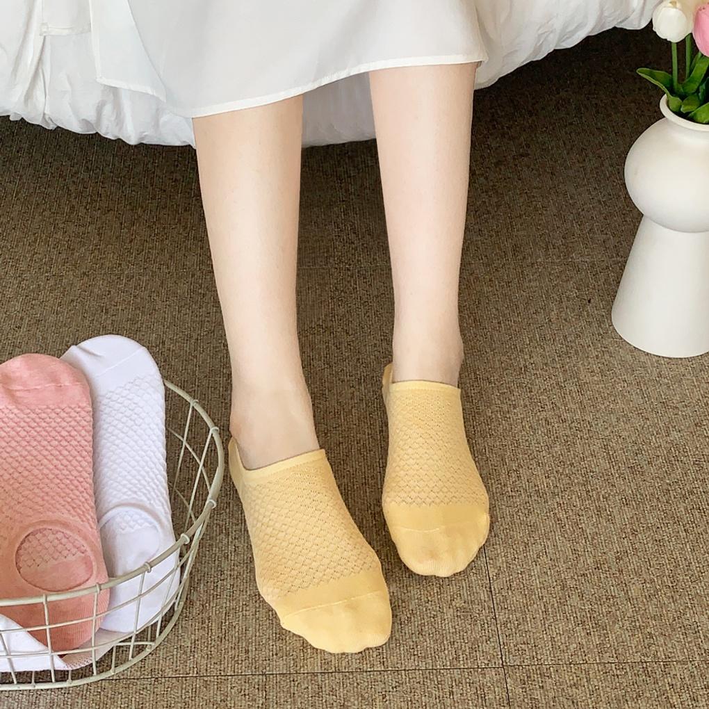 Women's Non-Slip Honeycomb Mesh Cool Socks/Fake Socks (6 Pairs)