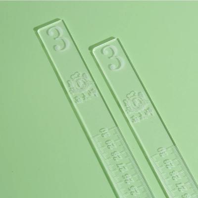 2 Stück Acryl-Keks-Waage Lineal Laser Gravur Skala 30cm Keks Kuchen Ausrollwerkzeug Dicke Transparent