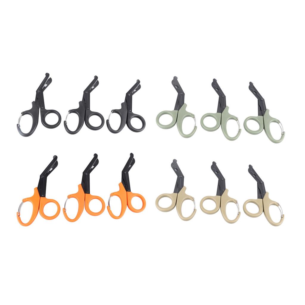 3Pcs Emergency Response Shears Stainless Steel Multifunctional Medical Scissors Bandage Scissors for