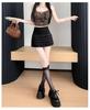 Chic Elastic Waist Pleated White Lace Skirt - Sweet High-Waist, Layered for Autumn/Winter