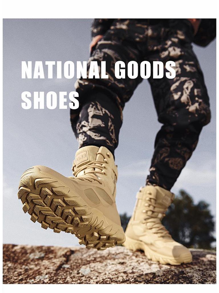 2025 Herren Übergröße Outdoor Taktische Militärstiefel: Rutschfest, Abriebfest Bergsteigen und Wandern