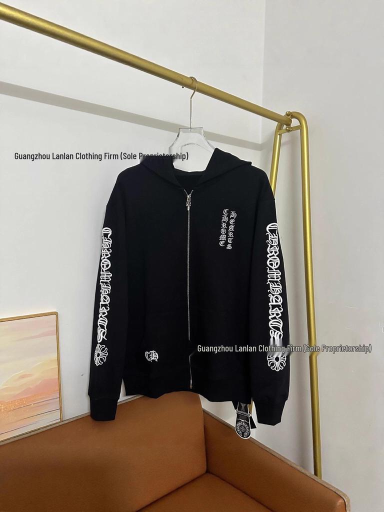 Europäischer Trend CH25 Kapuzenpullover mit Reißverschluss: Einfacher Klassiker für Herbst/Winter