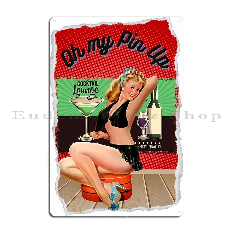 Vintage Naughty Puppy Love Gil Elvgren PIN UP GIRL The Glamour Metal Mural Painting Create Customize Tin Sign Poster