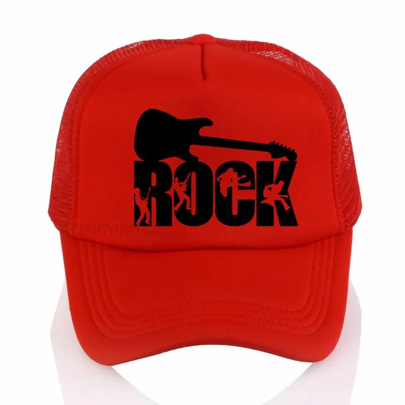 Rockband Baseballkappe Rock Hip Hop Kappe Unisex Snapback Hut Buchstabe Lässig DJ ROCK Dad Hat