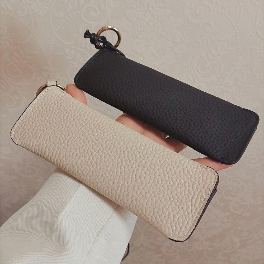 Sunglasses Storage Bag Hanging Eyeglasses Holder Eyewear Protective Case PU Leather Glasses Case
