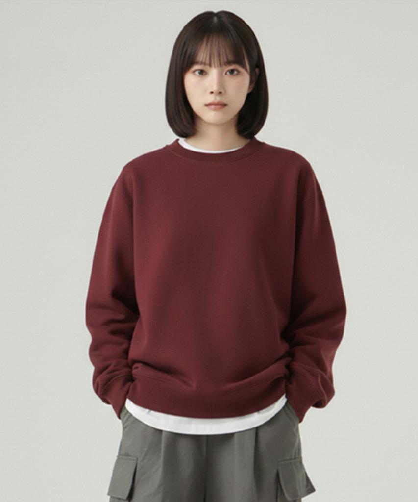 VANNWORKS Compose Sweatshirt (Mvls001) Burgundy (Type A)