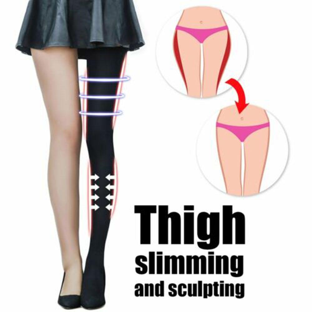 Sculpting Leg Shaper Slimming Tights Stocking Compression Pantyhose Fat Burning Women Leggings