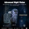 4g Wilderness Hunting Tracking Camera 10,000mah Li-ion Battery 36mp Wildlife Camera Monitor 58 Ir Lights Night Vision Camera