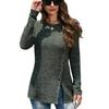Women's Knitwear for Fall - Winter, Round - Necked, Plus - Size, Button - Down Sweater with Design Sense for Minority Taste