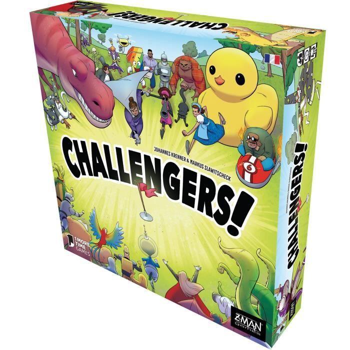 Z-man games - challengers - as d'or 2023 - jeu de société - a partir de 8 ans - 1 à 8 joueurs - 45 min