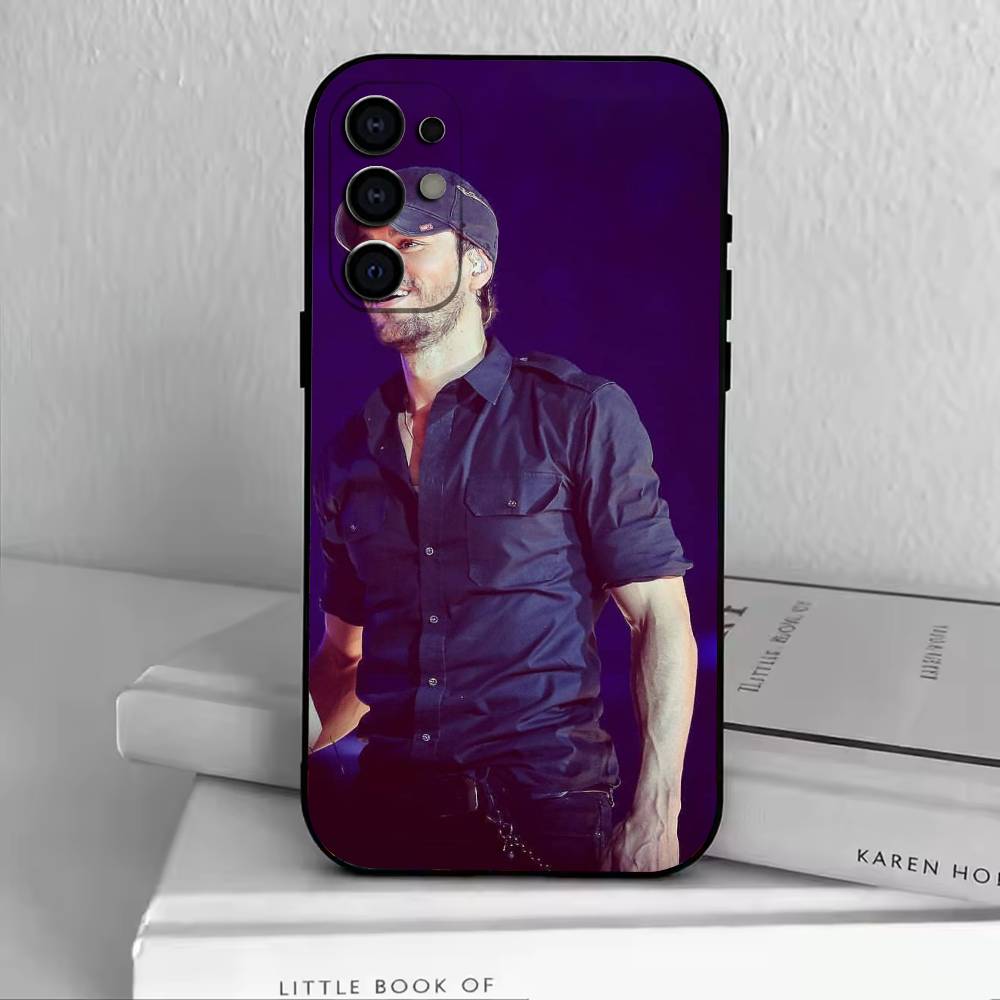 Singer E-Enrique Iglesias  Phone Case Black Silicone Soft For Samsung S25,S24,S21,S22,S23,S30,Ultra,S20,Plus,Fe,Lite