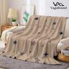 Khaki Sterne Punkte Flanelldecke Warm Weich Halloween Weihnachten Sofa Warm Gemütlich Dekoratives Dekor Geschenk für Alle Jahreszeiten