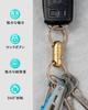 TISUR Detachable Keychain with Quick Release Carabiner and Key Ring Magnetic (Brass, Releaser)