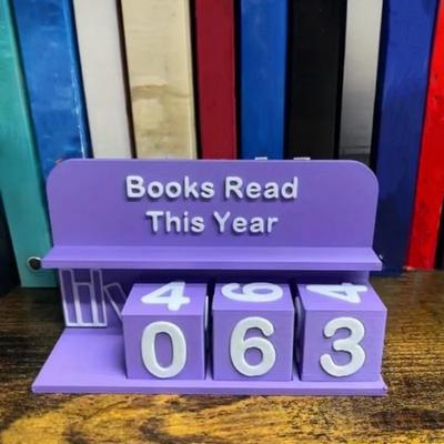 Buch Dieses Jahr Gelesen Tracker Lese Buch Zähler Ornament Leseziel Anzeige Zahl Erfassungs Schild Regal Schreibtisch Dekoration Buchliebhaber Geschenk