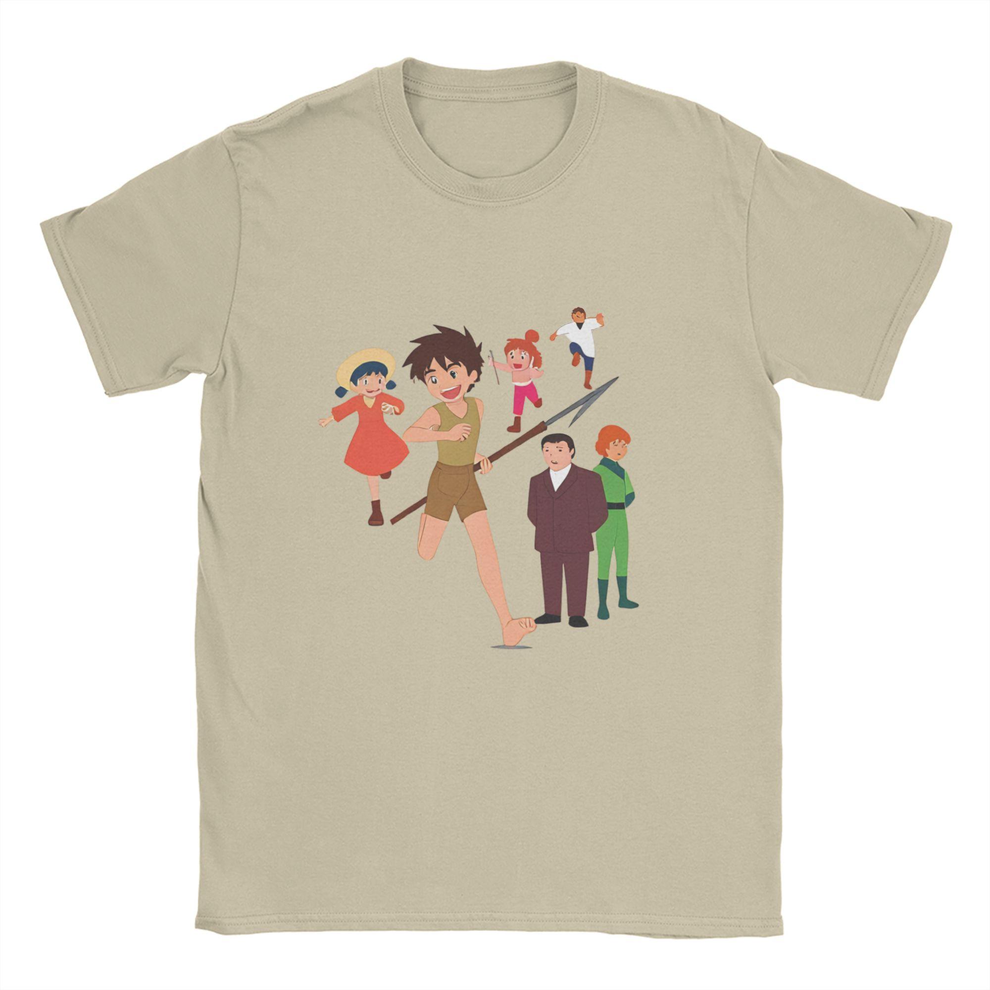 

Casual Conan The Future Boy TShirts Unisex Round Neck 100 Cotton T Shirts Short Sleeve Tee Shirt Gift Idea Tops 4XL