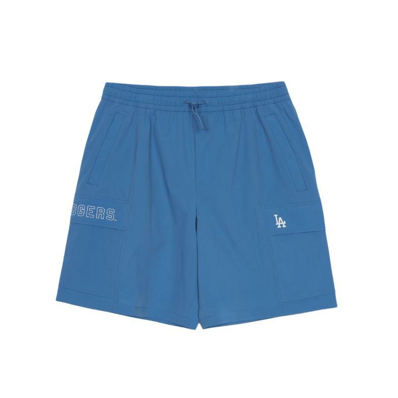New MLB Gofcore Los Angeles Dodgers Cargo Shorts Unisex All Over In Blue 3ASMB0353-07BLP