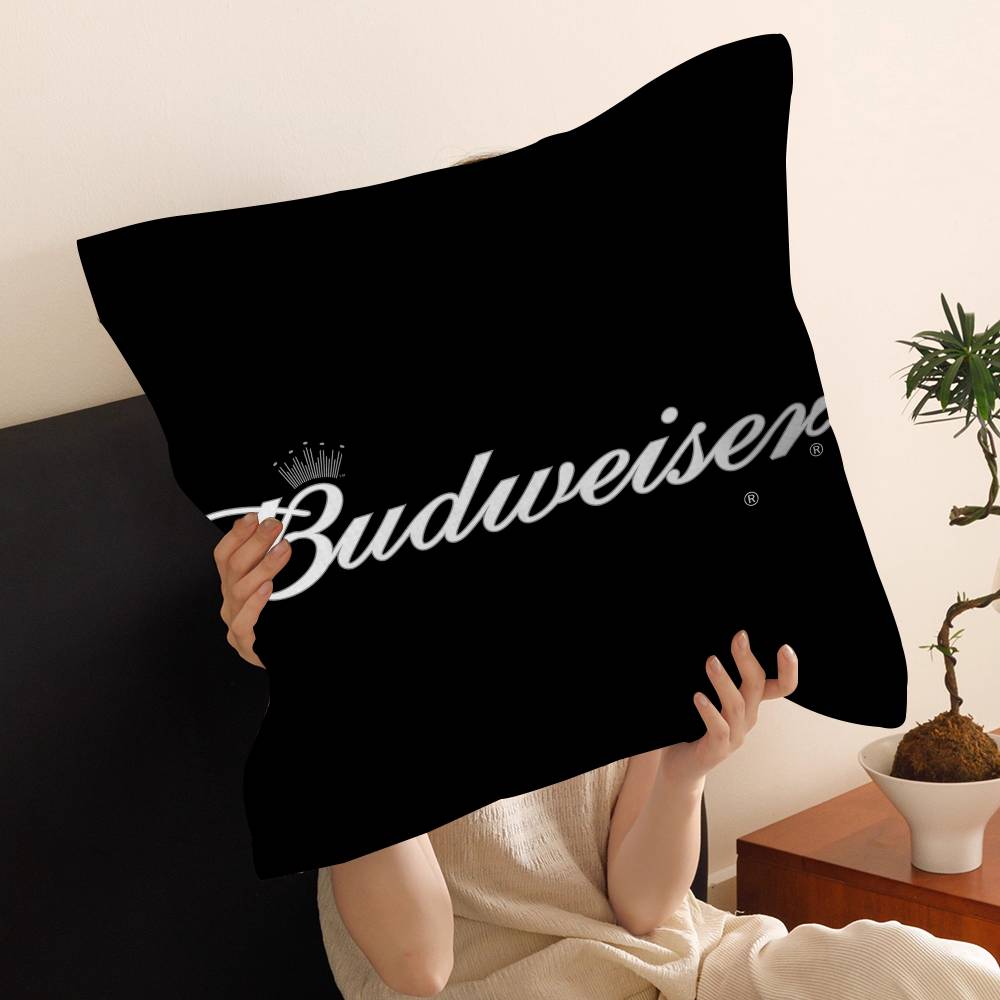 Classic Beer Brand B-Budreiser Personalized Pillow Cover Kids Bedroom Wild Party Decor Pillowcase kid Birthday shower Gift