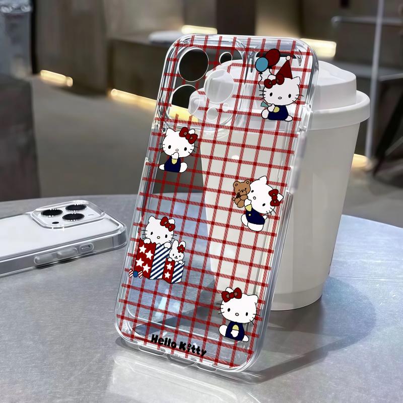 Hello Kitty Transparent Casing For Motorola Moto G60 G73 G53 G72 G52 G71 G22 G30 Edge 40 Pro G32 G30S 5G Cartoon Thin Phone Case