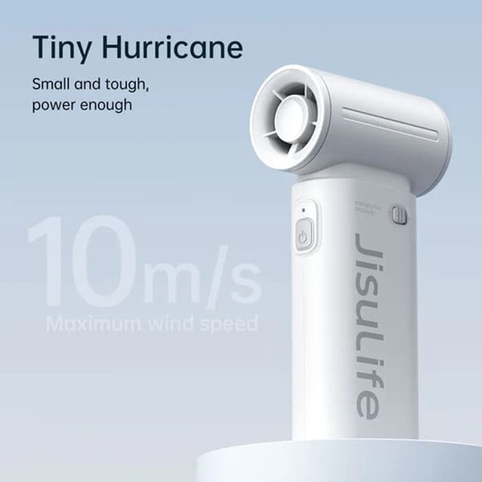 Tragbares Ventilateur - JISULIFE - Life9 - Typ-C - 5 Vitessen - 3600 mAh - Grau