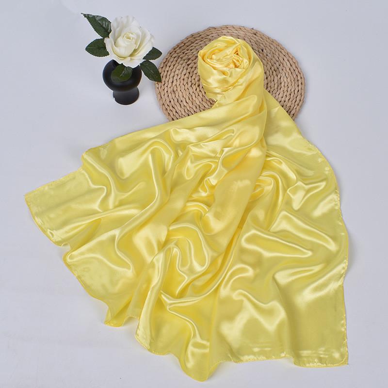 90cm Silk Scarf Scarftop Headwraps For Woman Fashion Four Seasons Hair Accessories Hijab Foulard Bandana Femme Headscarf