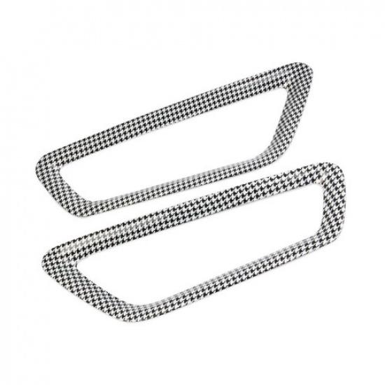 Carbon Fiber Style Fog Light Front Bumper Grille Cover Trim for Ford F150 Raptor