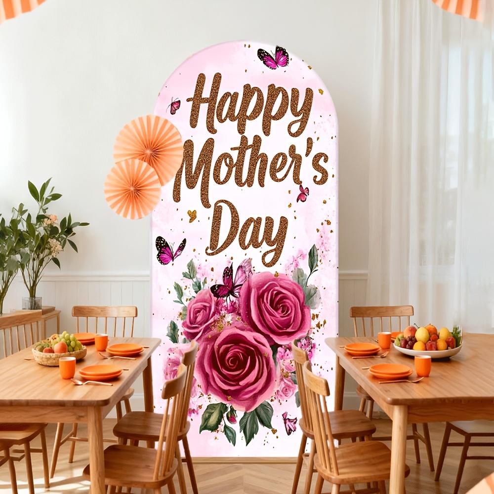 

BEPAN Pregnant women line art arch Mother s Day background photo studio pregnant women photography props baby full moon arrangement 1.6x3.9ft(50x120cm)
