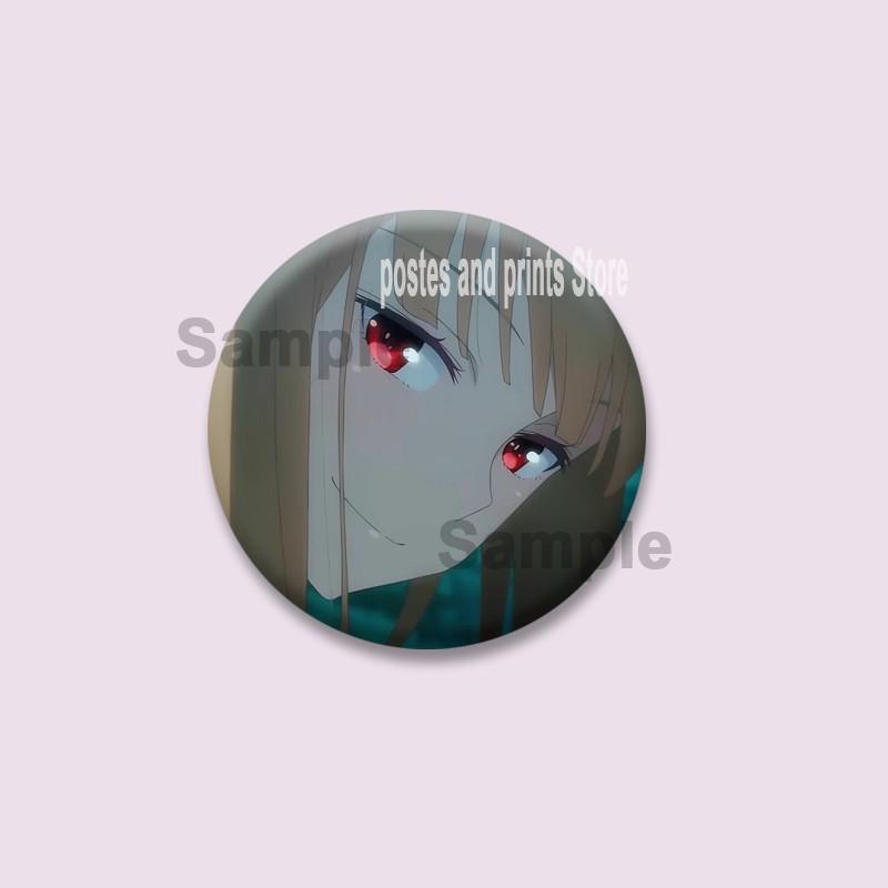 Cute Anime Spice and Wolf Enamel Badges Cartoon Manga Brooches for Backpacks Clothing Jewelry Accessories Circular Lapel Pins